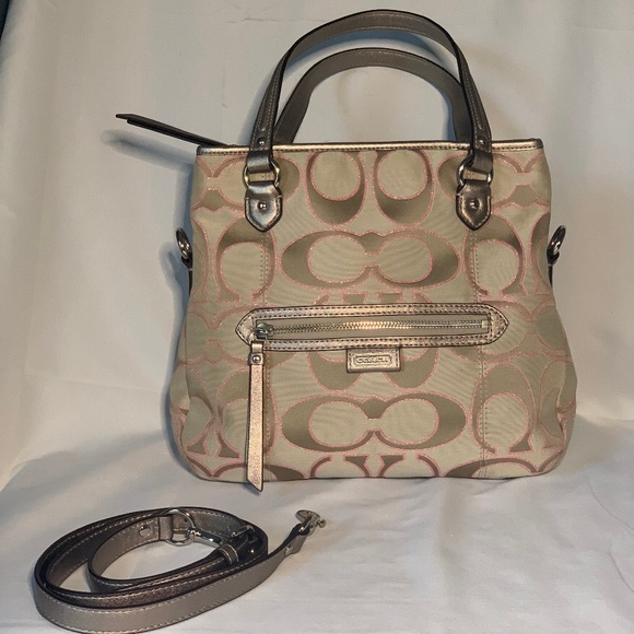 COACH DAISY OUTLINE SIGNATURE METALLIC MIA F23940 - Picture 2 of 16